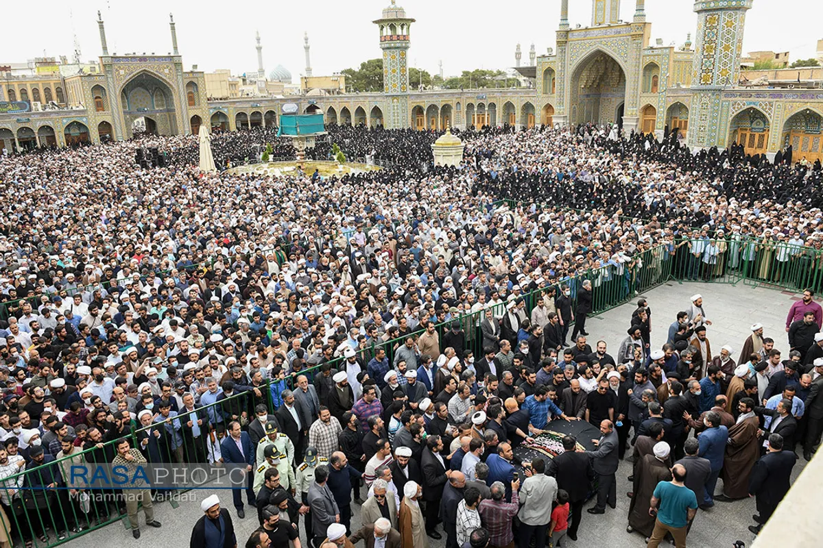 تشییع پیکر مرحوم آیت الله فاطمی&zwnj;نیا در قم