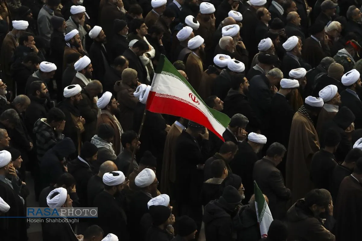 تشییع پیکر دو شهید مدافع امنیت فراجا در قم