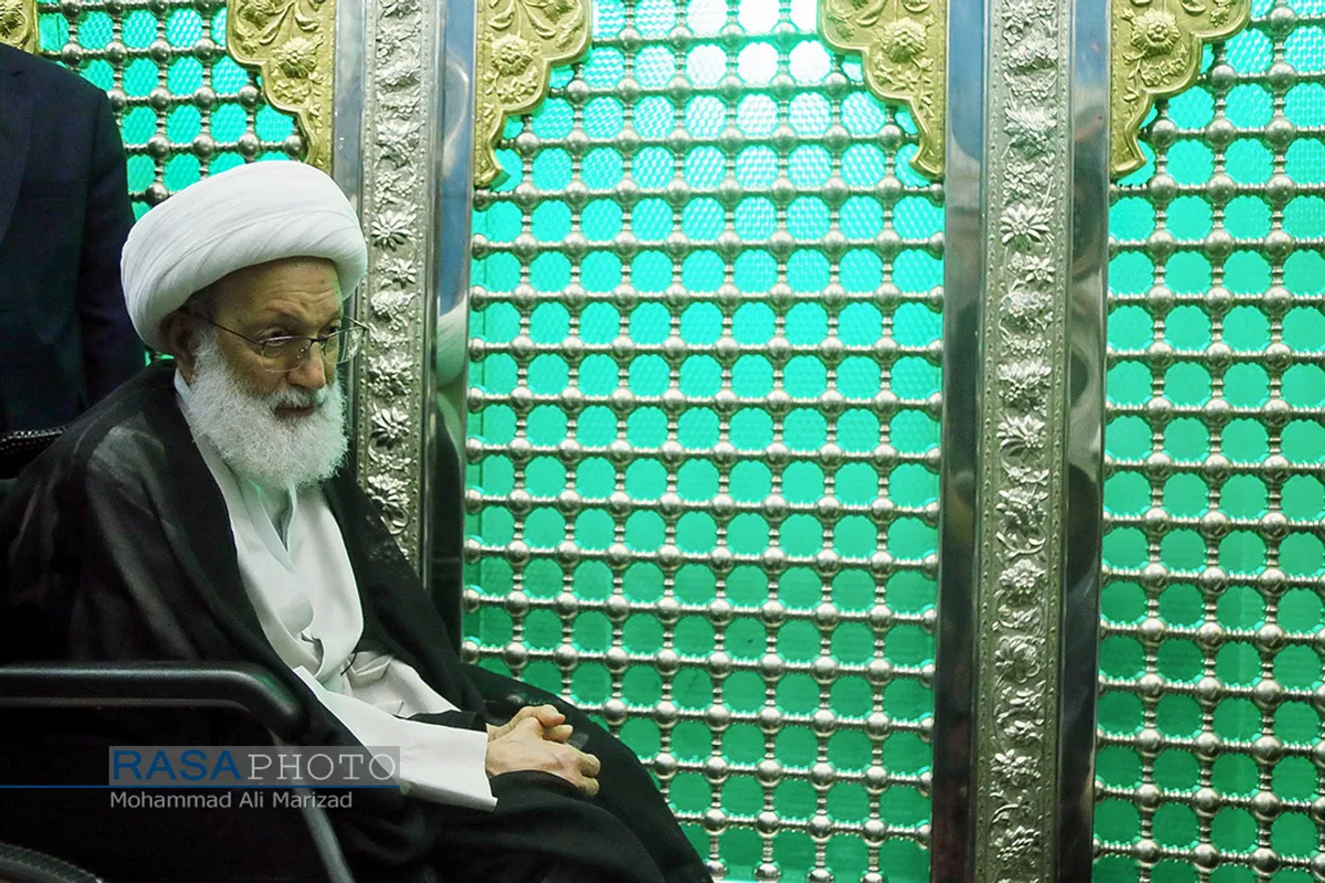 یادواره شهداء منطقه دروازه ری قم با حضور آیت الله شیخ عیسی قاسم