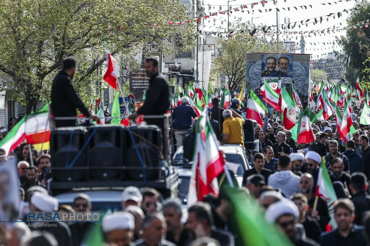 تشییع شهید دکتر علی لاریجانی در قم
