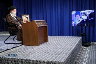 ارتباط تصویری فرمانده کل قوا با مراسم مشترک دانش&zwnj;آموختگی دانشگاه&zwnj;های افسری نیرو&zwnj;های مسلح