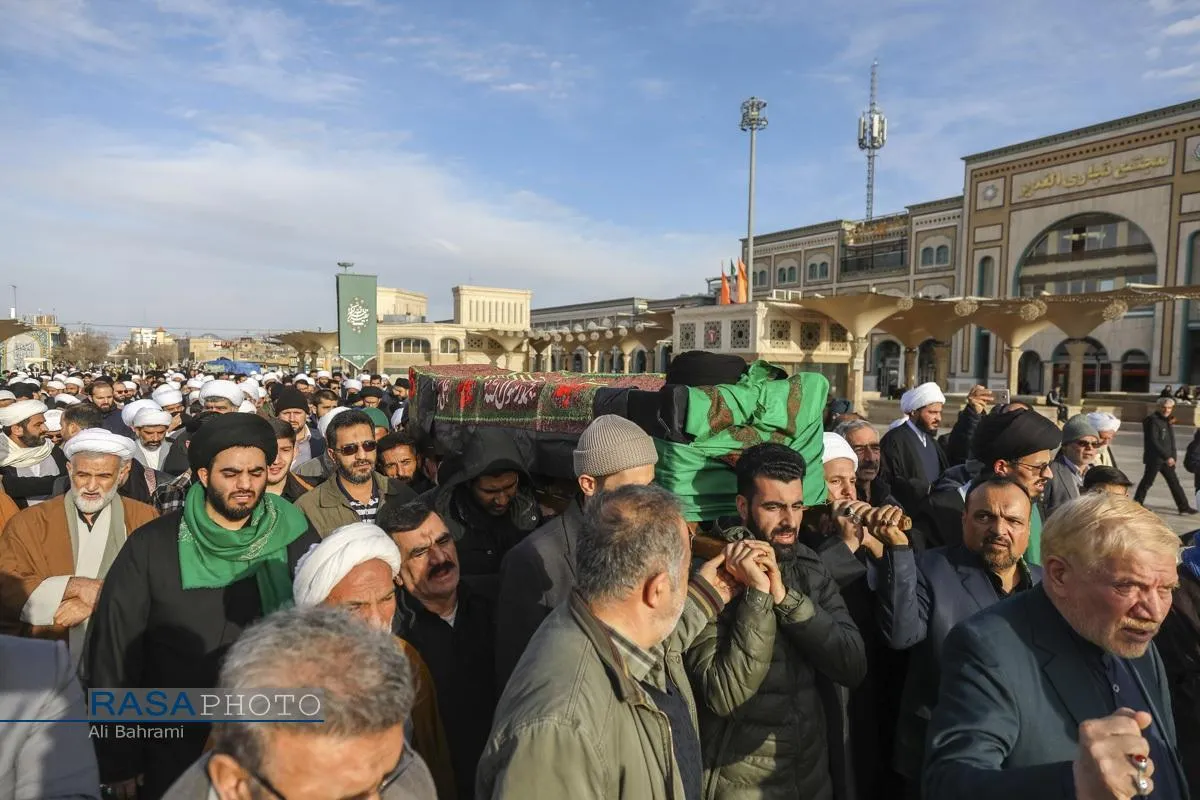 تشییع پیکر آیت الله سیدهادی حسینی سیستانی برادر حضرت آیت&zwnj;الله سید علی سیستانی