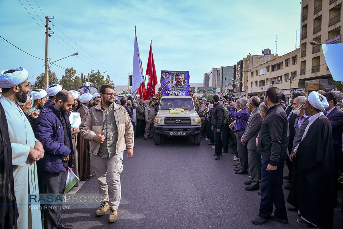 تشییع شهید مدافع امنیت حجت&zwnj;الاسلام &laquo;محمد مؤیدی&raquo; در شیراز&lrm;&lrm;