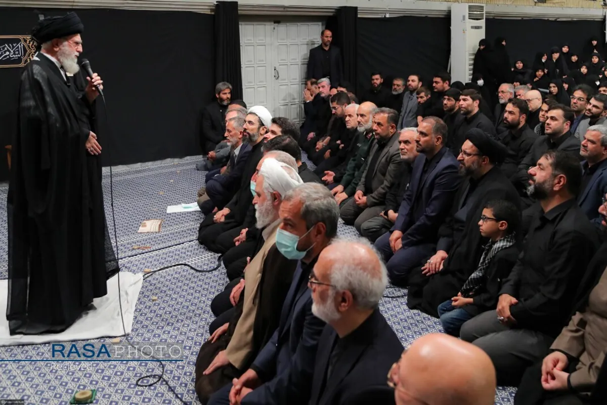 مراسم عزاداری روز اربعین هیئت&zwnj;های دانشجویی در حضور رهبر انقلاب