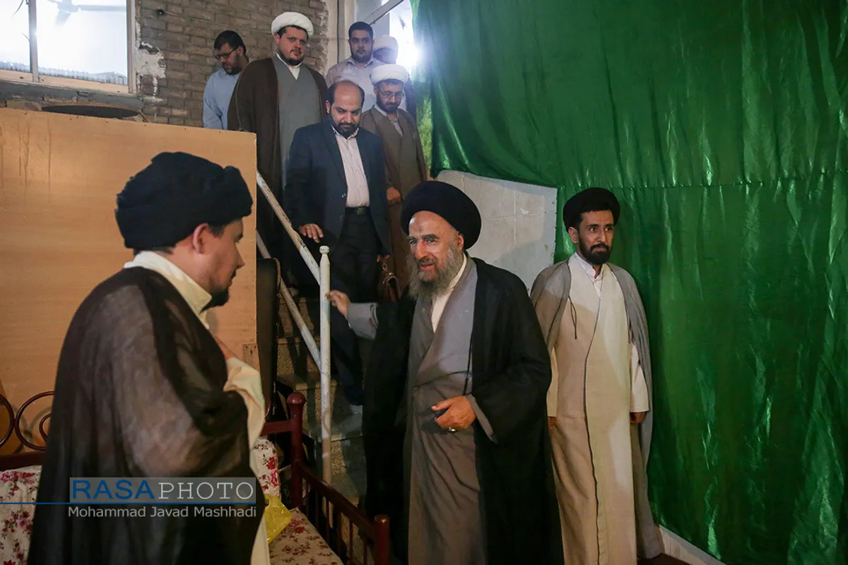 دیدار اعضای پژوهشکده حدیث دفتر تبلیغات خراسان رضوی با آیت الله مدرسی&lrm;