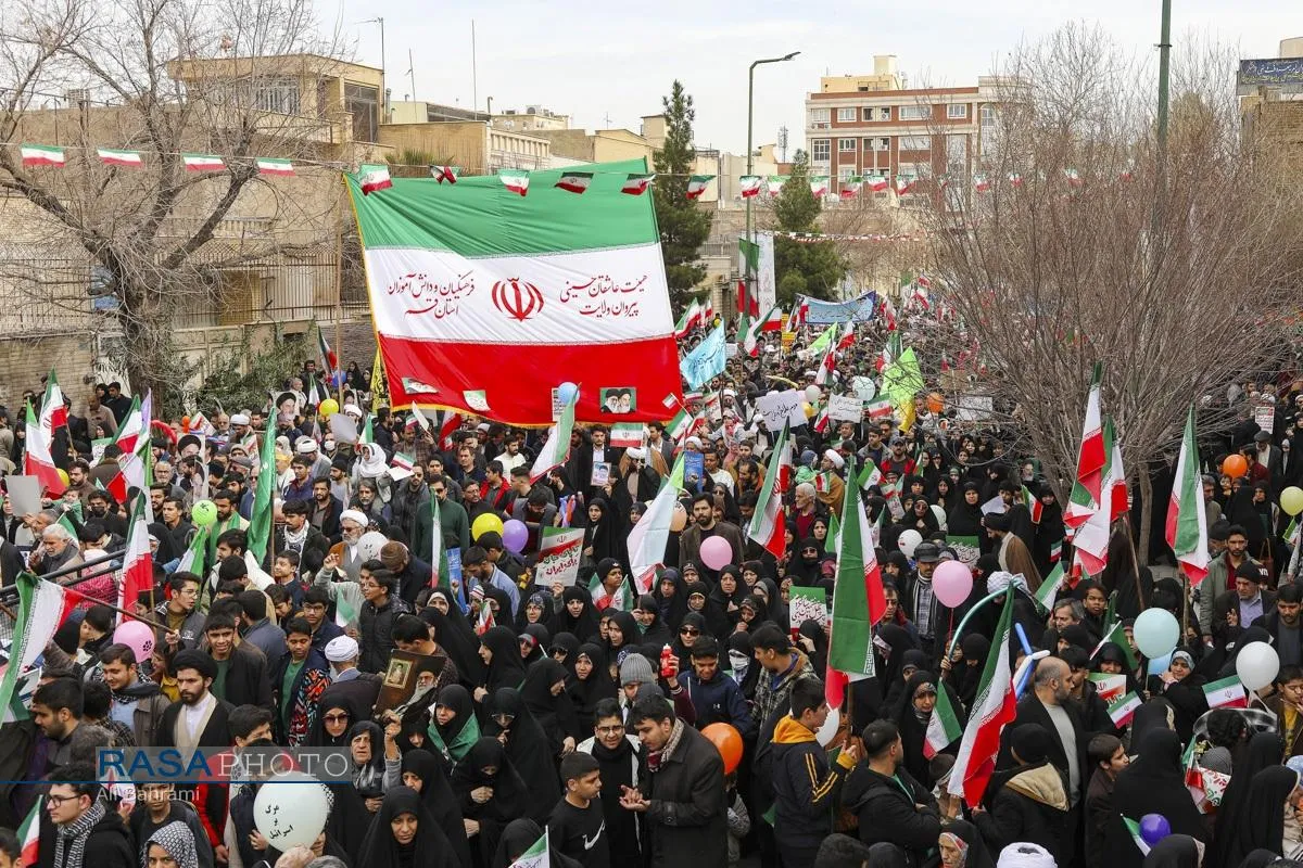 خلق حماسه ای دیگر در راهپیمایی یوم الله ۲۲ بهمن ۱۴۰۴