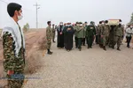 تشییع و تدفین شهید گمنام در پادگان ۱۹ دی قم