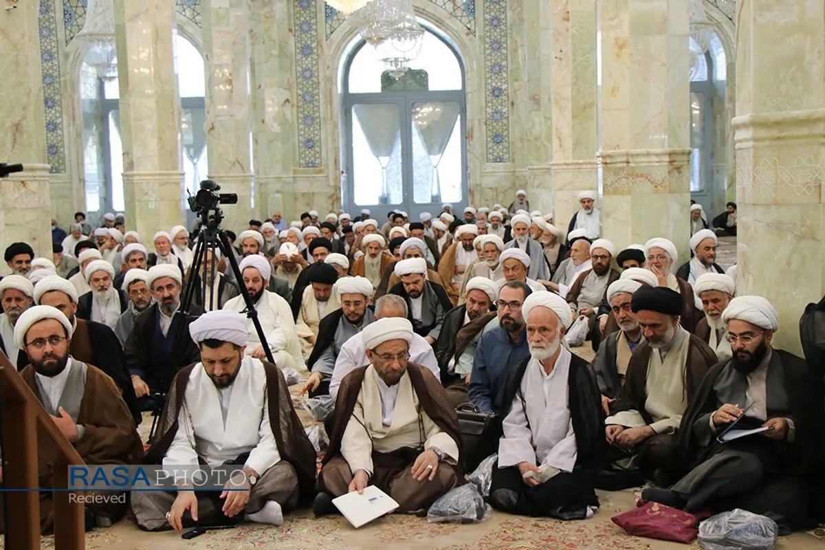 آغاز درس خارج حضرت آیت الله نوری همدانی در مسجد اعظم قم