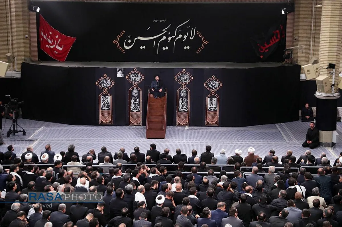 دومین شب مراسم عزاداری حضرت اباعبدالله الحسین (علیه&zwnj;السلام) با حضور رهبر انقلاب