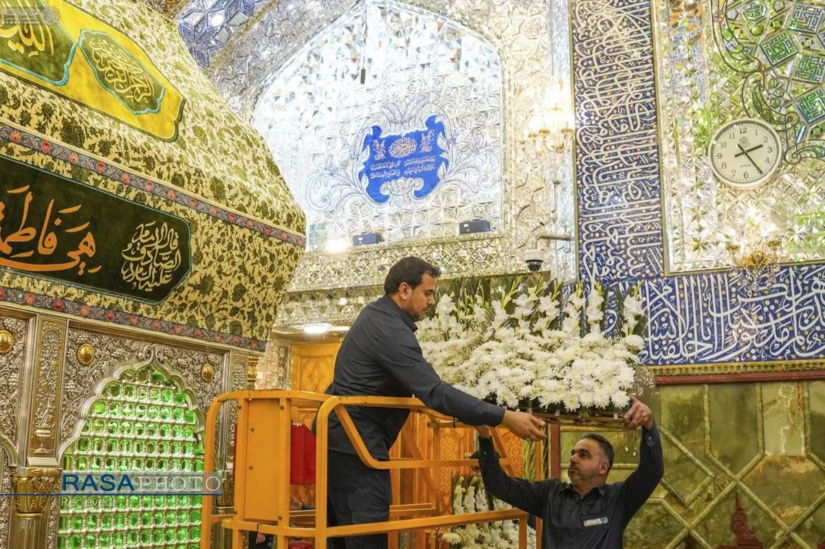 حرم حضرت امیرالمومنین (ع) در آستانه ولادت حضرت زهرا (س)