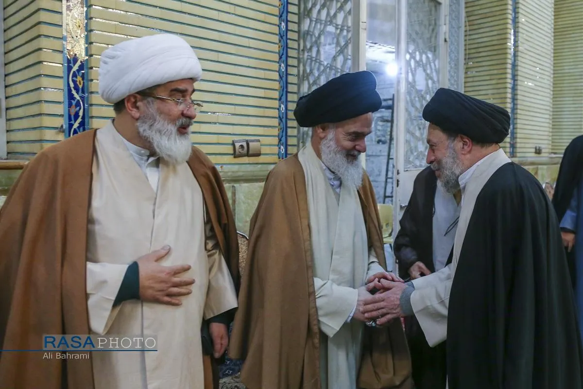مراسم ختم ابوالزوجه آیت الله کعبی در قم