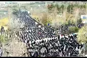تصاویر هوایی از سیل جمعیت در مصلی تهران