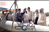 جوشکاری خط لوله آب غیزانیه توسط نماینده ولی‌فقیه در خوزستان