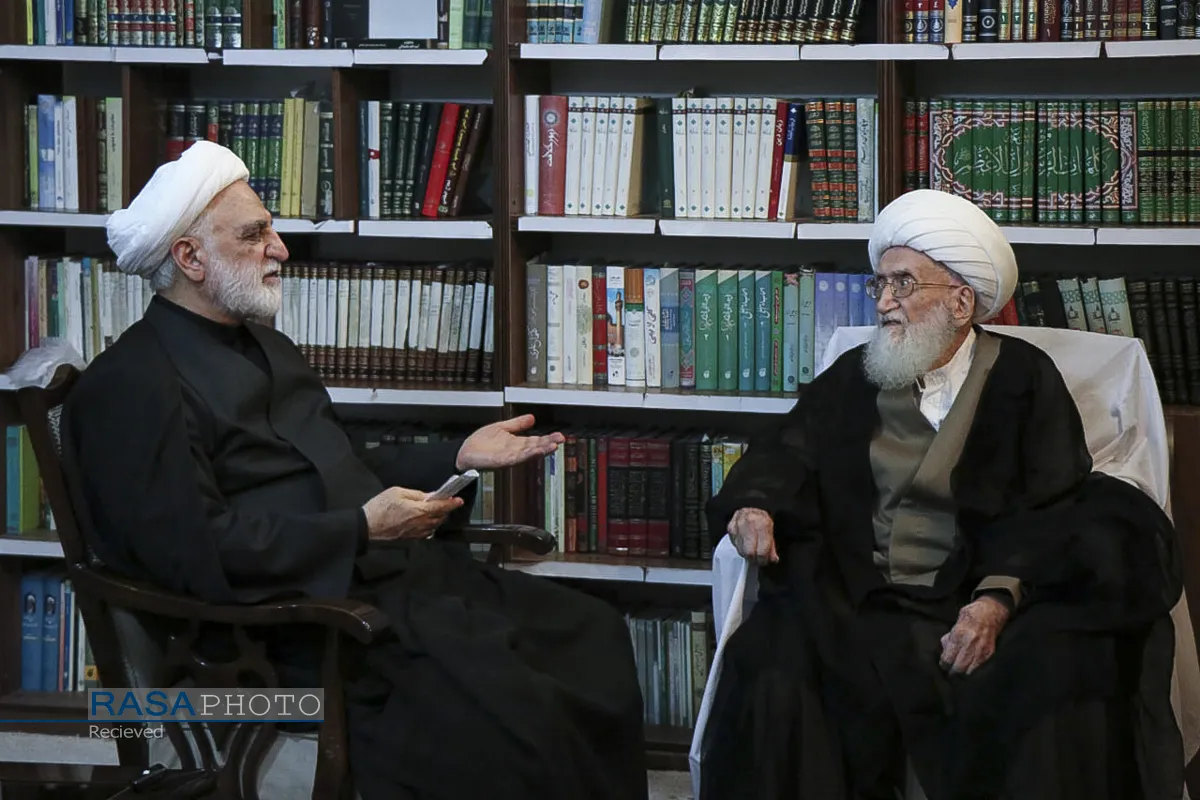 دیدار رئیس قوه قضائیه با حضرت آیت الله نوری همدانی
