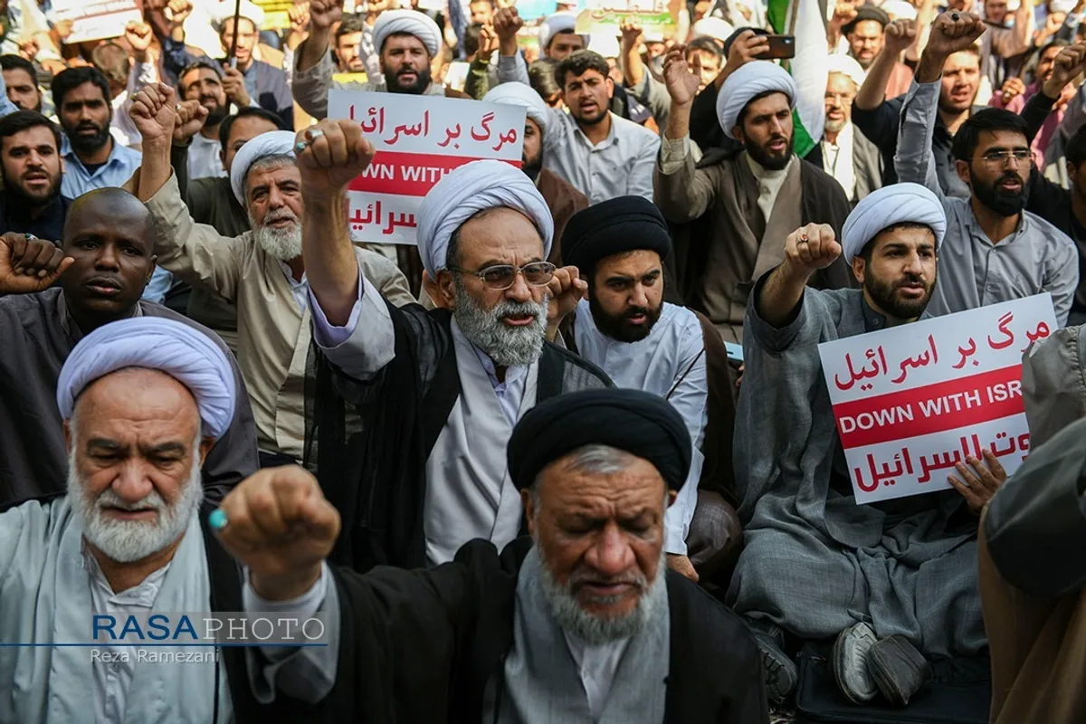 اجتماع بزرگ حوزویان در حمایت از جبهه مقاومت و فلسطین