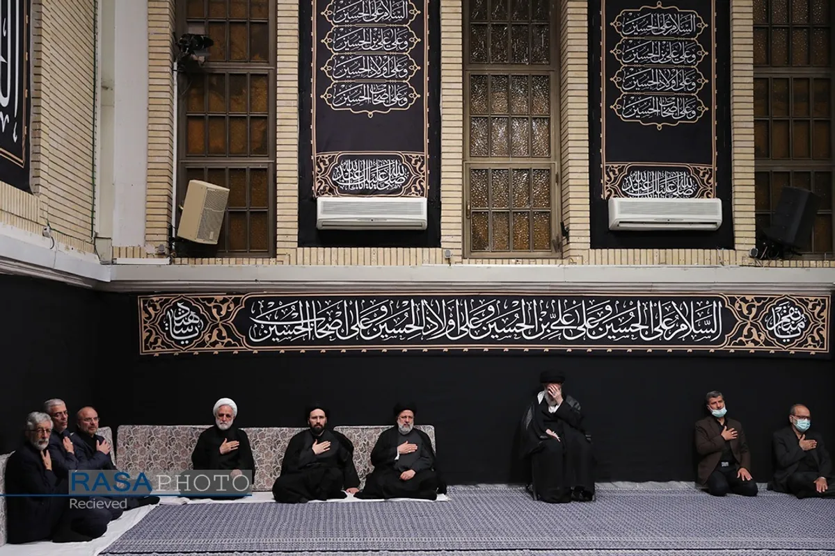 دومین شب مراسم عزاداری حضرت اباعبدالله الحسین (علیه&zwnj;السلام) با حضور رهبر انقلاب