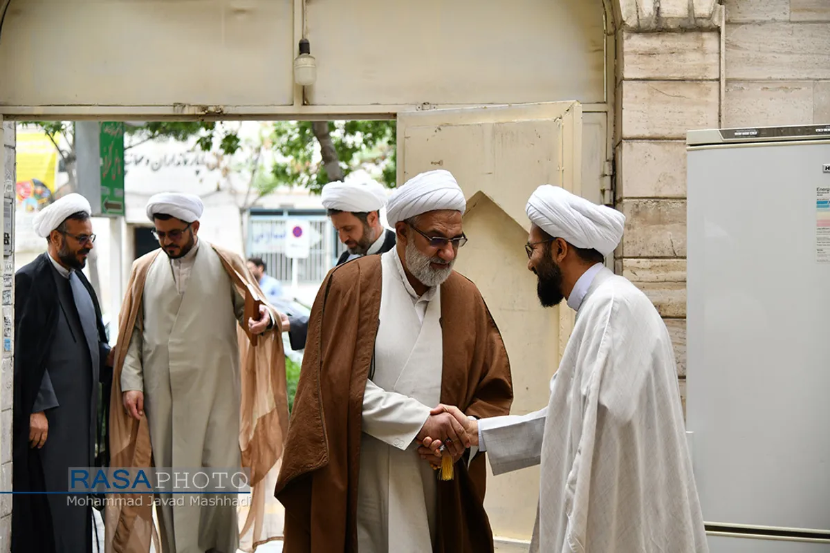 دیدار مدیر حوزه علمیه خراسان با آیت الله فاضل لنکرانی