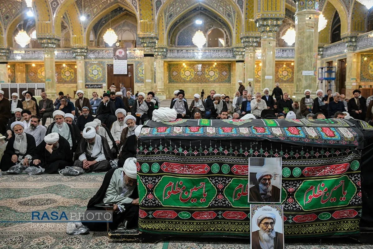 مراسم تشییع آیت الله صلواتی