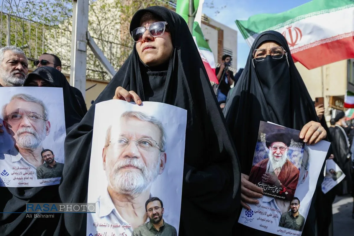 تشییع شهید دکتر علی لاریجانی در قم