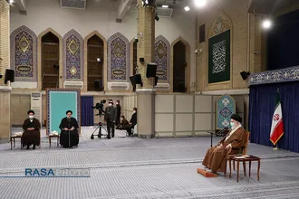 دیدار رئیس و اعضای شورای عالی انقلاب فرهنگی با رهبر معظم انقلاب