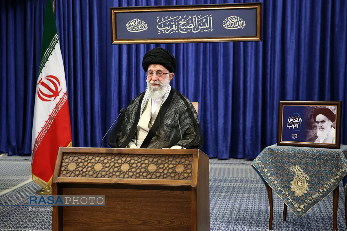 سخنرانی تلویزیونی مقام معظم رهبری به مناسبت روز جهانی قدس