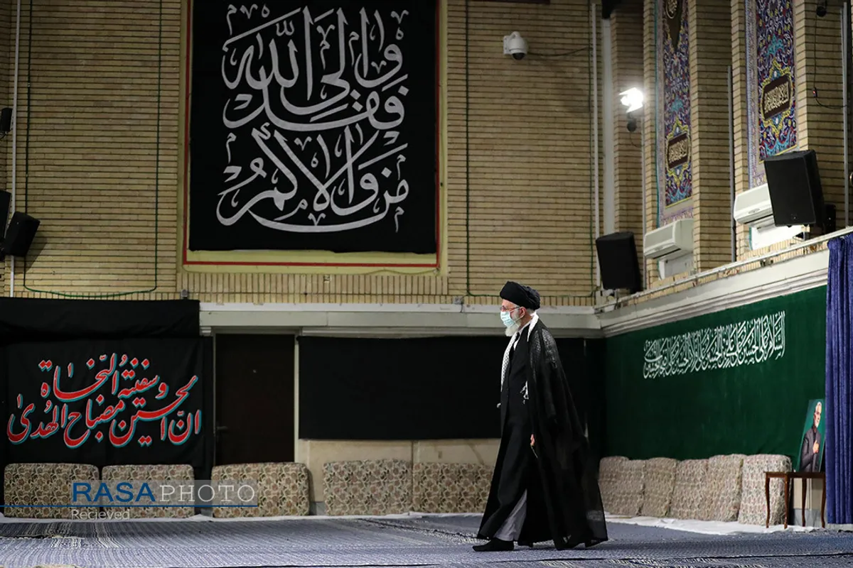 آخرین شب مراسم عزاداری حضرت اباعبدالله الحسین (علیه&zwnj;السلام) با حضور رهبر انقلاب
