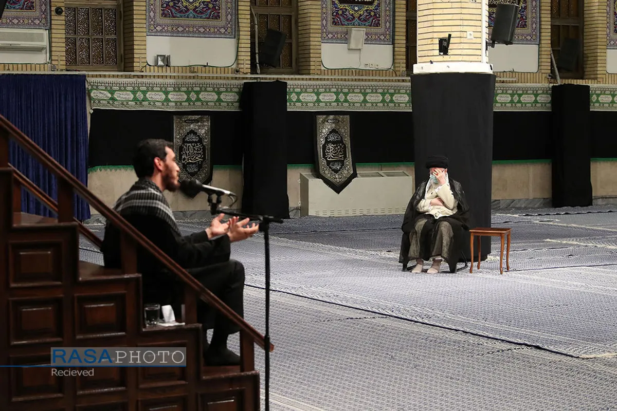 مراسم عزاداری شهادت امام رضا (ع) با حضور مقام معظم رهبری