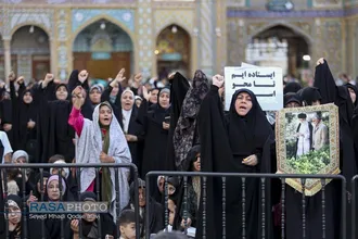فریاد انتقام خواهی مردم قم در پی شهادت سرداران بزرگ ایران