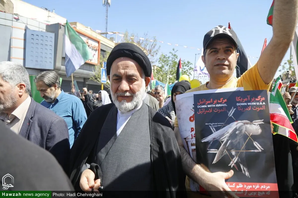حضور شخصیت های حوزوی در راهپیمایی روز جهانی قدس