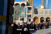 حضور پرشور قمی ها در حرم مطهر حضرت معصومه جهت شرکت در انتخابات