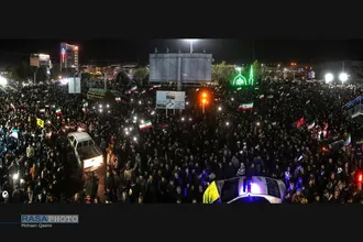 خروش انتقامی مردم قم در شب عزاداری شهادت امام خامنه&zwnj;ای (قدس&zwnj;سره)