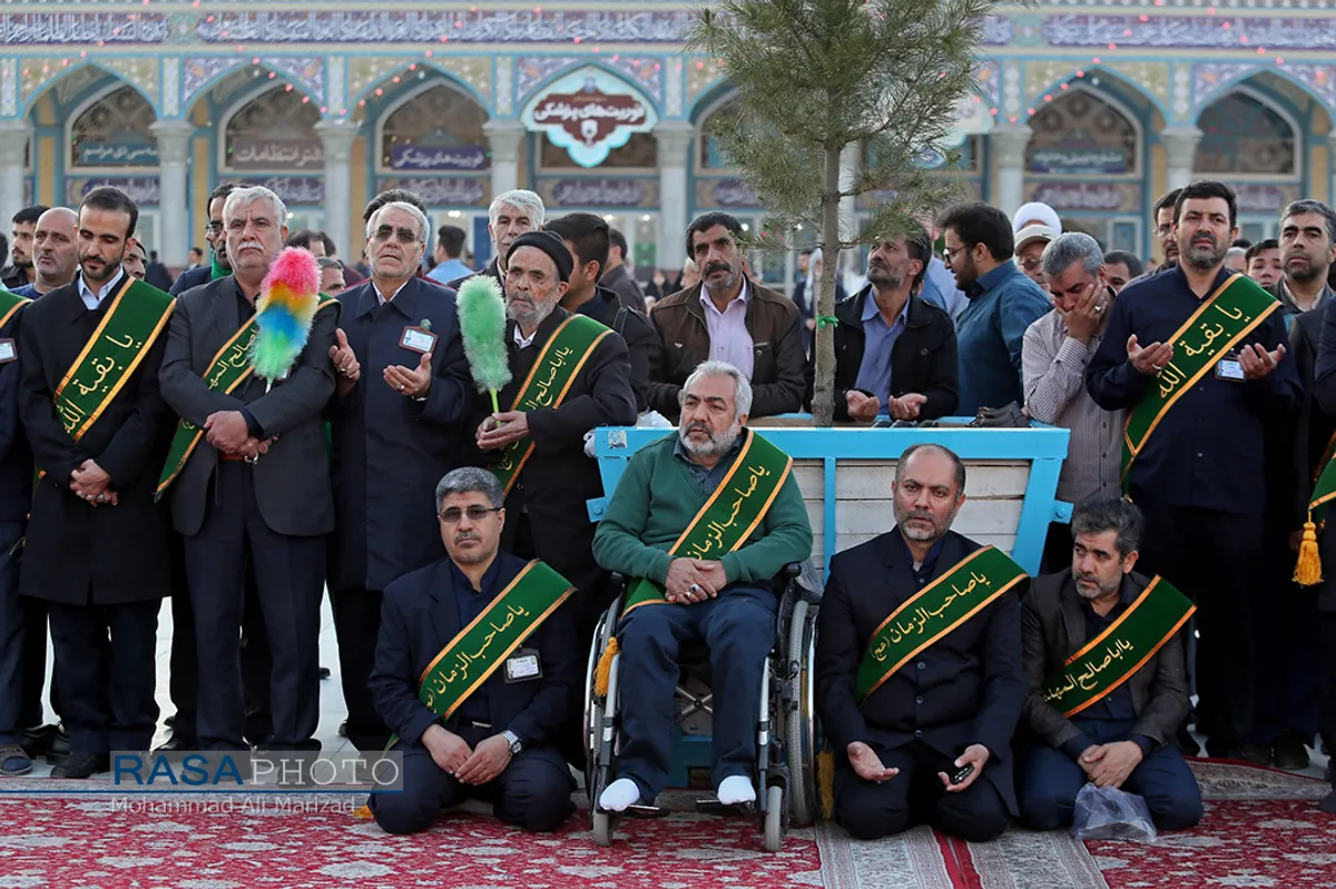 آیین خطبه خوانی خادمان مسجد مقدس جمکران