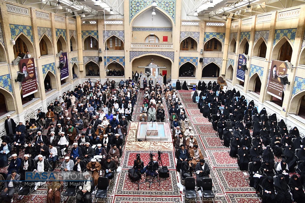 نشست پرسش و پاسخ سخنگوی دولت با اساتید و طلاب حوزه علمیه خراسان&lrm;&lrm;