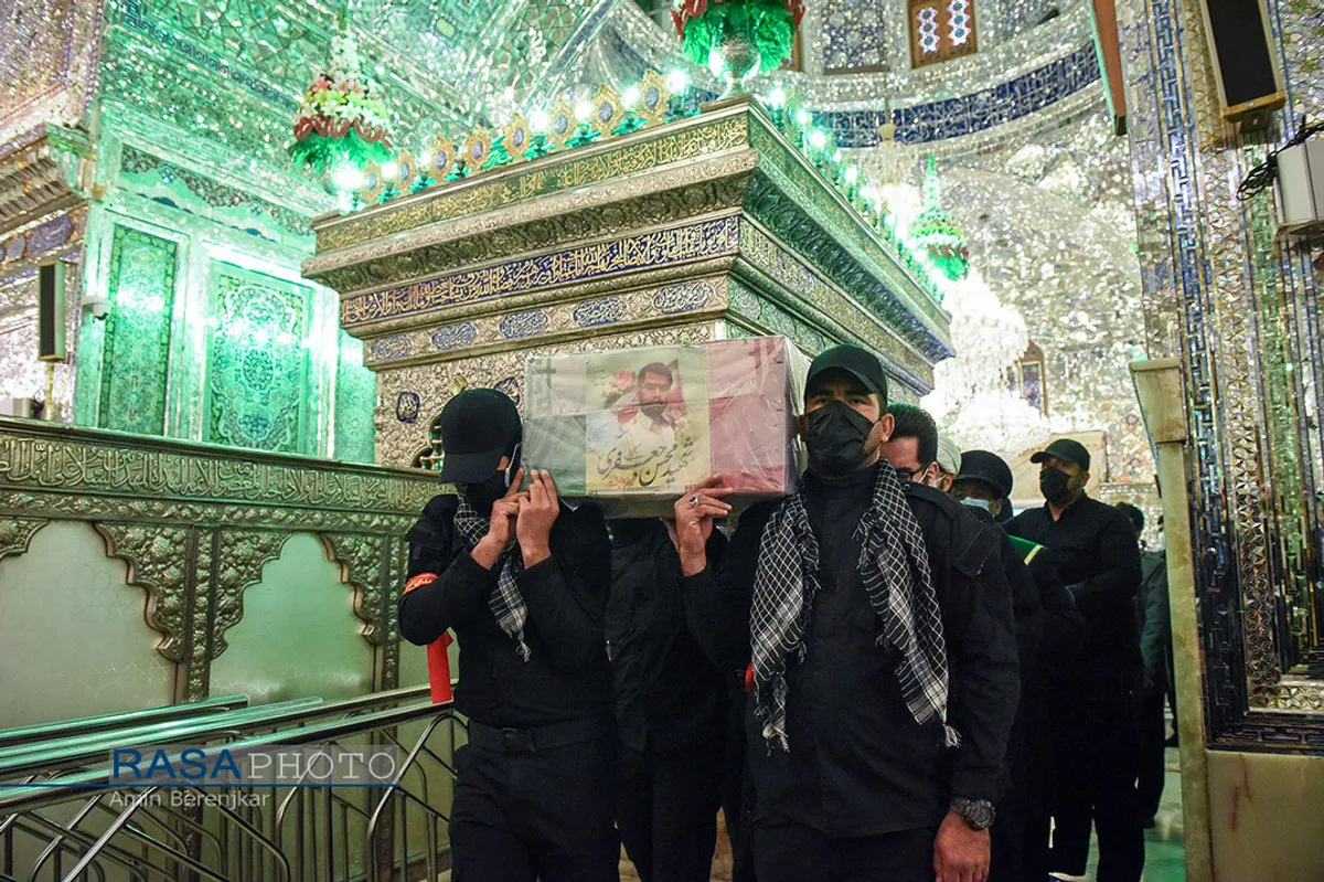 تشییع پیکر شهید محسن جعفری در شیراز&lrm;