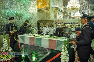 آیین گلاب شویی مضجع شریف حضرت احمدبن موسی الکاظم (ع) &lrm;&lrm;