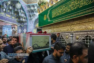 تشییع پیکر مطهر ۸ شهید حمله رژیم صهیونیستی در قم