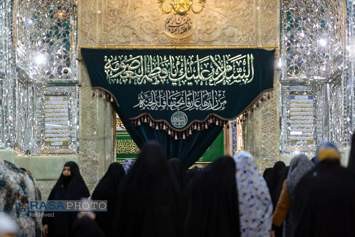 حال و هوای حرم کریمه اهلبیت (ع) در شب میلاد حضرت امام محمد باقر (علیه&zwnj;السلام)