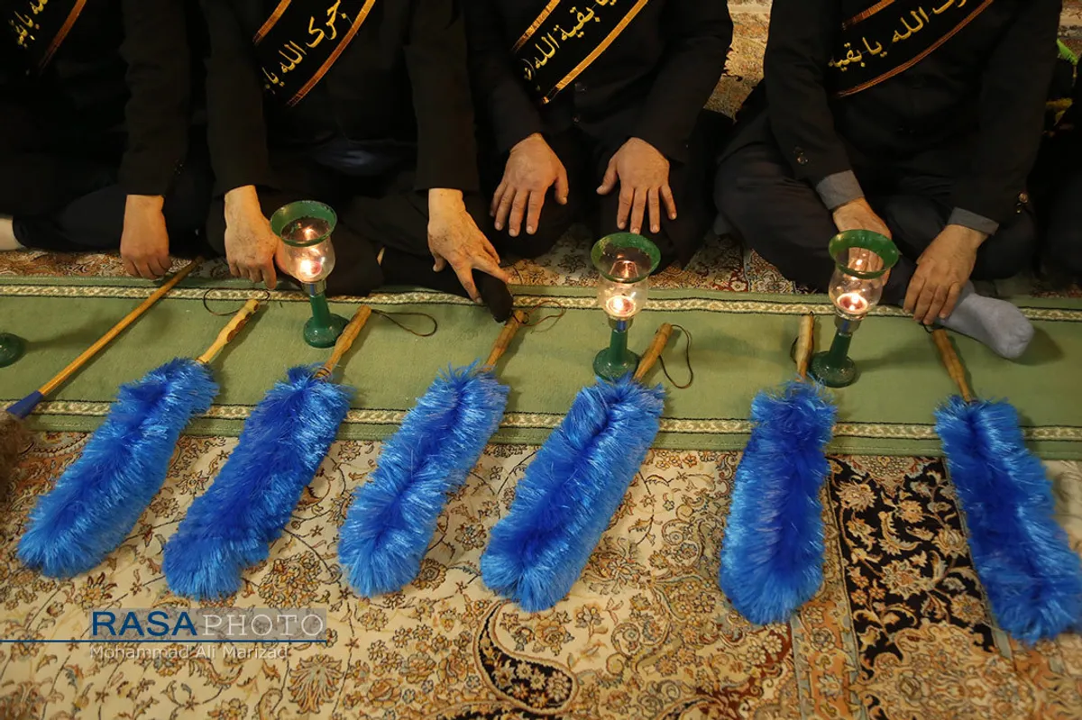 آیین شمع گردانی و خطبه خوانی شام وفات حضرت معصومه (س)