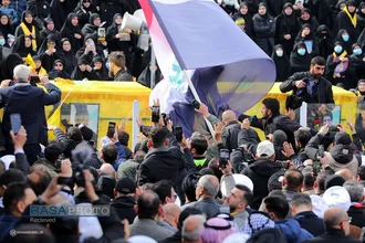 مراسم تشییع مجاهد کبیر شهید سیدحسن نصرالله و شهید سیدهاشم صفی&zwnj;الدین