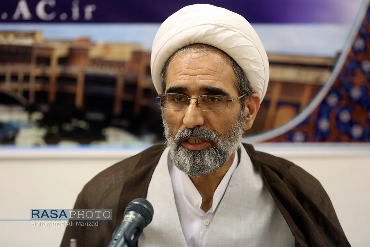 نششست خبری حجت الاسلام والمسلمین مدنی رئیس جامعة الزهرا&lrm;