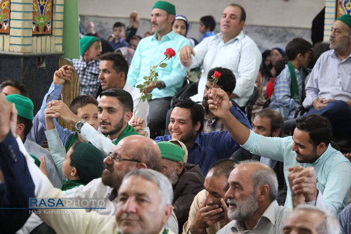 جشن روز عید سعید غدیر در روستای سیوجان که اکثر اهالی آن از ساداتند