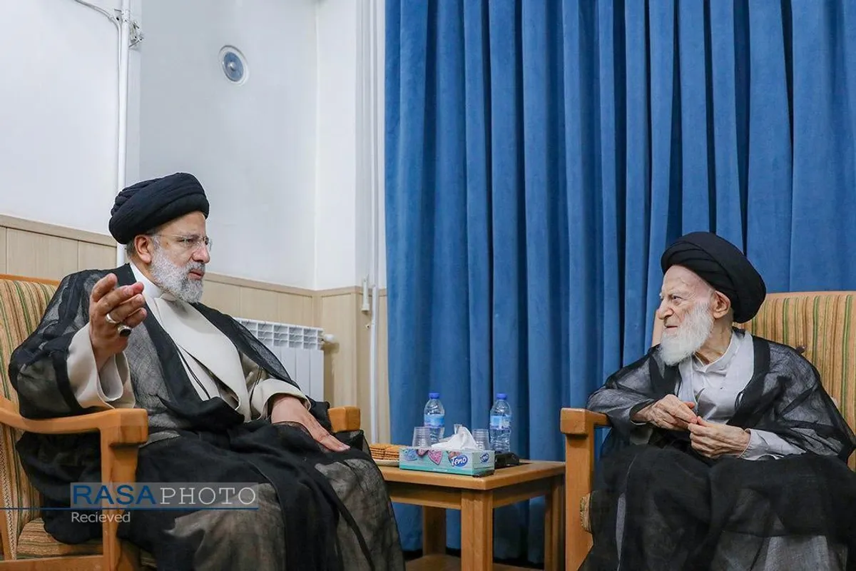 شهید آیت الله رئیسی در محضر بزرگان