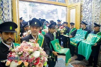 آیین خطبه خوانی و غبارروبی حرم مطهر امامزاده سید علی (ع) قم