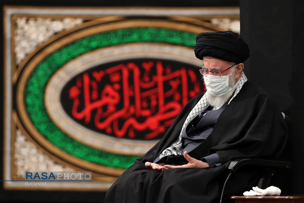 عزاداری شام شهادت حضرت زهرا (سلام&zwnj;الله&zwnj;علیها) با حضور رهبر معظم انقلاب