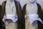 عمامه گذاری تعدادی از طلاب حوزه علمیه قم در روز میلاد حضرت زهرا (سلام الله علیها)