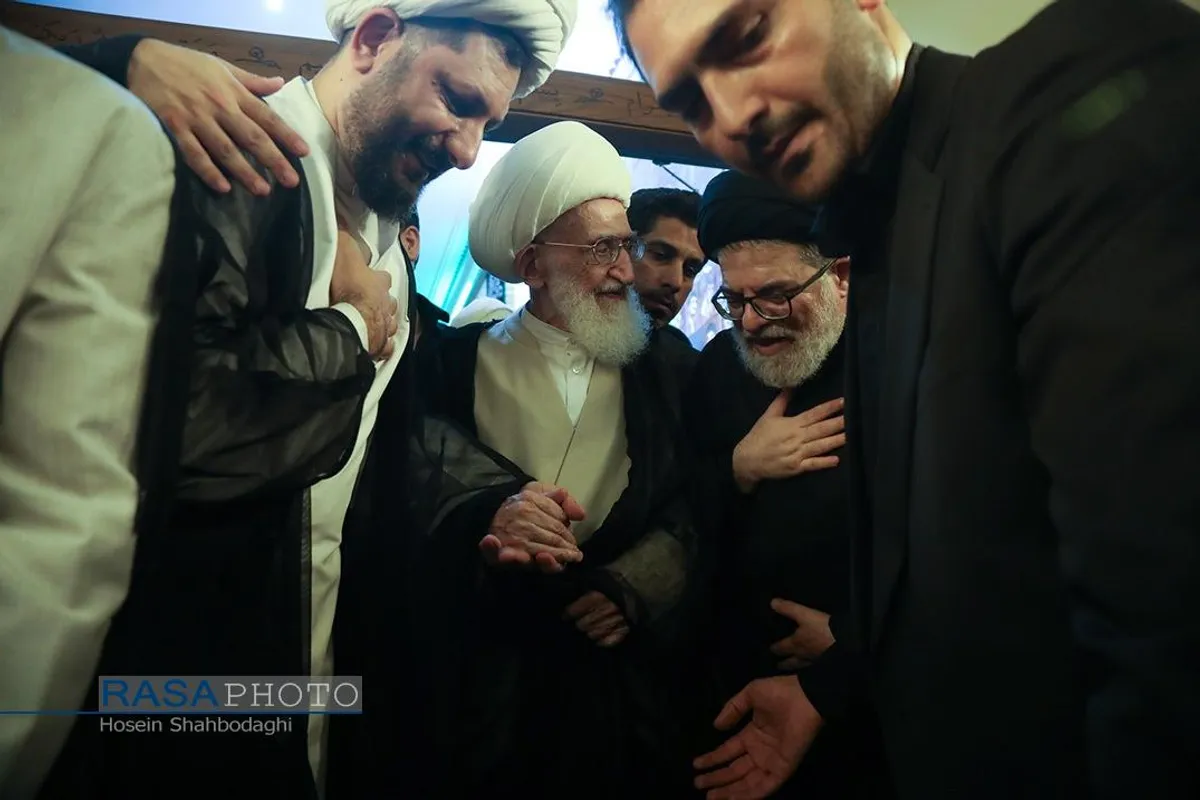 مراسم ختم همسر آیت الله شبیری زنجانی