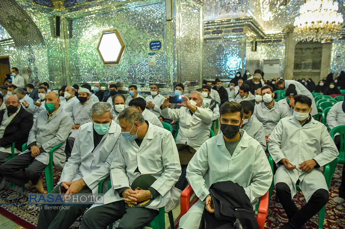 آیین گلاب شویی مضجع شریف حضرت احمدبن موسی الکاظم (ع) &lrm;&lrm;