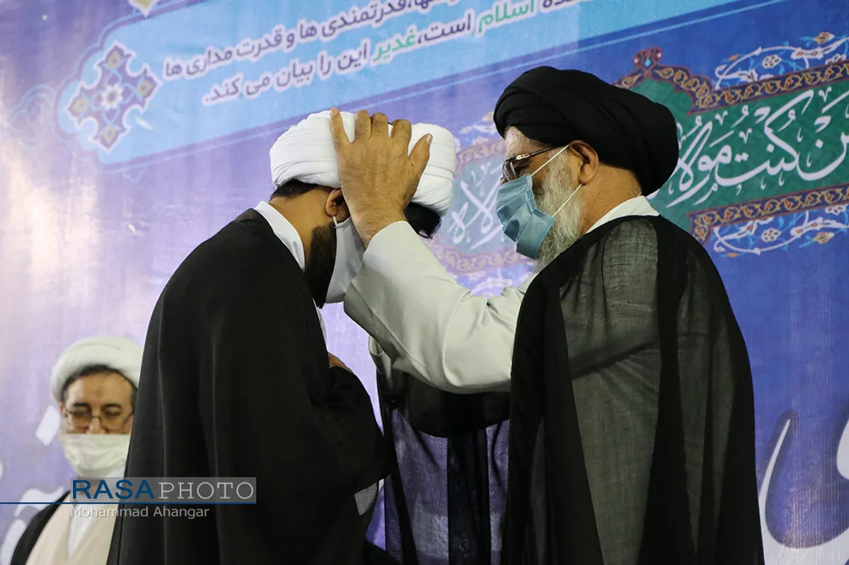 مراسم عمامه گذاری طلاب استان خوزستان بمناسبت عید سعید غدیر