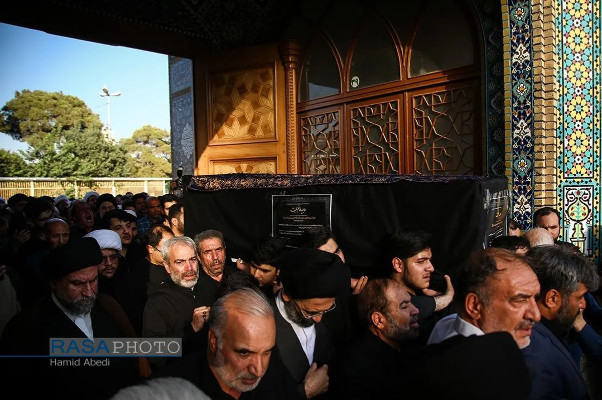 تشییع همسر آیت الله شبیری زنجانی