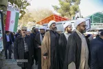 مراسم تشییع و خاکسپاری ابوالشهید حاج&zwnj;آقا عبدالله طائب